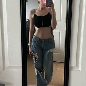 Em & Elle Crop Tank with Side Ties